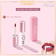 Son kem M.O.I Cosmetics phiên bản mùa xuân - No.6 - Lily - Hồng Trà (3.5g) chính hãng